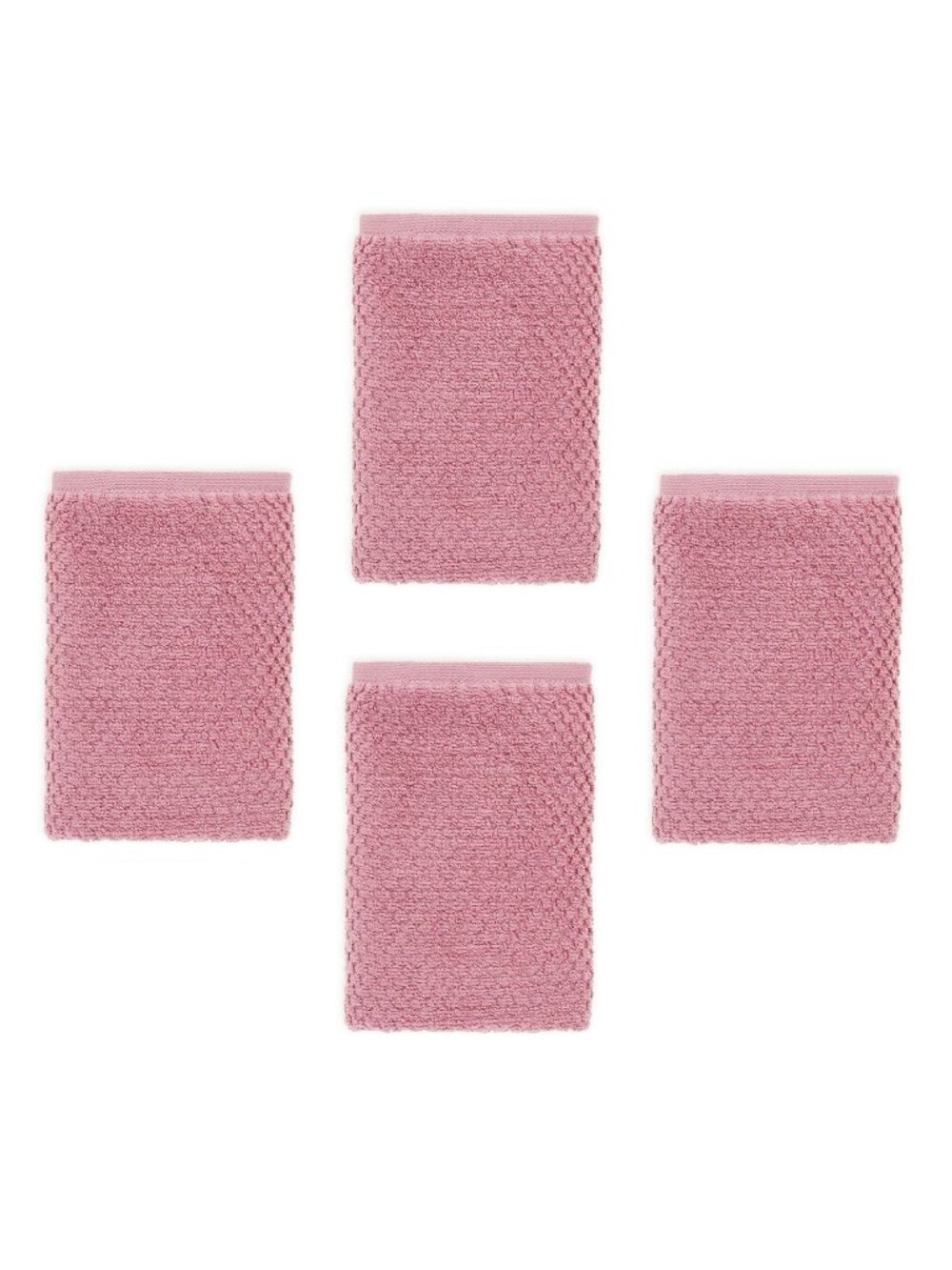 4 brand new Wild Sage Savannah 90% Cotton 16x28" HAND Towels in MAUVE PINK color